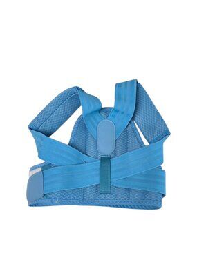 Kids Posture Support Back Brace, Good Posture/Form, Blue, Youth L